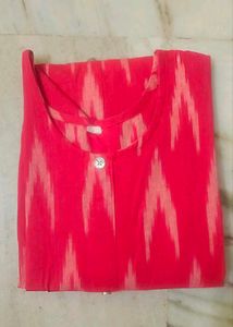 💗Pink Ikat Kurta