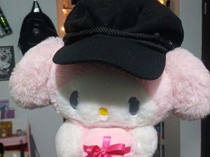 Y2K Black Baker Boy Hat ‧₊˚🖇️✩ ₊˚🎧⊹♡