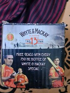 Vintage Whyte &amp; Mackay "The 13th Man" Glass