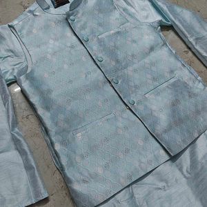 Light Blue Ethnic Kurta Set