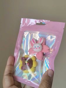 Kawaii Flower Bear &amp; Bunny Charms