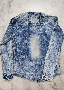 Men's Acid Wash Denim Shirt