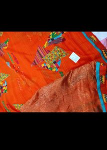 new Saree with Ethnic Motifs