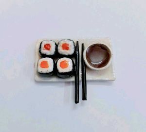 Miniature Sushi Set with Soy Sauce