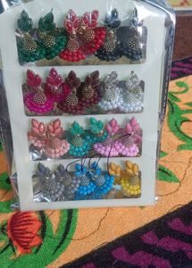 Assorted Jhumka Earrings Set