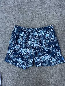 Blue Floral Swim Bottoms