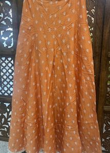 mulmul brand Orange Embroidered sets