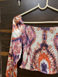 Stylish Long Sleeve Satin Top
