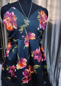 Floral Print Party Dress
