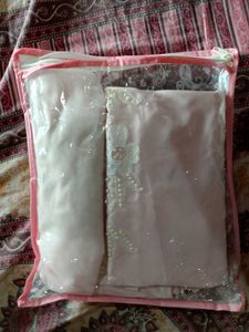 Pink Embroidered Kurta Set with Pa