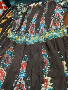 Boho Chic Brown Maxi Dress