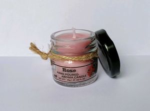Rose and jasmine Scented Hand Poured Aroma Candle