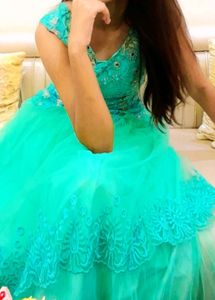 Green Lehnga/ Gown