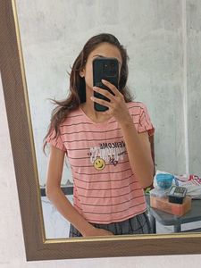 Striped Graphic T-Shirt