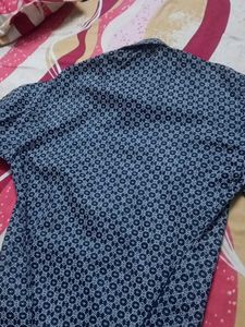 💙🥳blue Patterned attractive Kurta