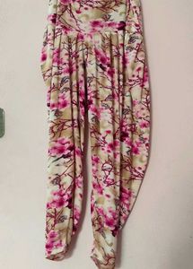 Flowy Floral Dhoti Pants