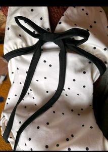 Polka Dot Halter Neck Maxi Dress