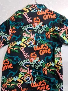 boys Graffiti Print Bomber Jacket