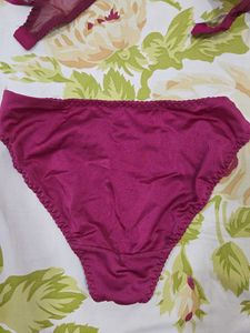 Elegant Purple Lace Bra &amp; Panty Set