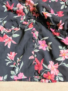 H&amp;M Print Bell Sleeve Top