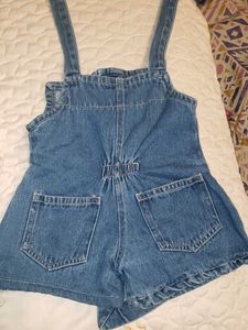 Cute Denim Pinafore Dress