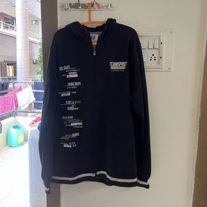 TeamSpirit Black Zip-Up Hoodie (L)