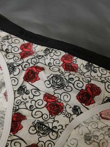 Women's Rose Print Panties