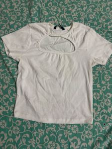 White cute top