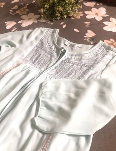 Price Drop❤️Light Blue Embroidered Top