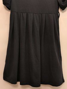 Cute Black Dress with puffed sleeves
