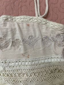shoujo inspired Lace Trimmed top
