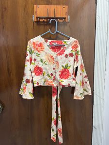Floral Button-Up Mini Skirt and Top