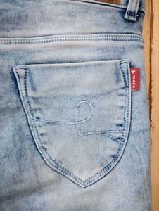Flu Plus Women's Icy Blue Skinny Fit Jeans | W34