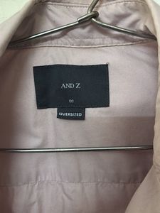 light pink oversized shirt
