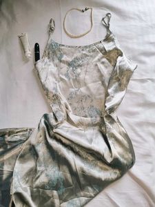 Elegant Floral Print Slip Dress