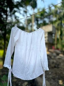 White Long Sleeve Top