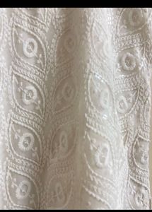 Elegant White Chikankari Kurta