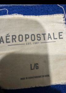 Aeropostale Striped V-Neck Knit Sweater Cum Sweats
