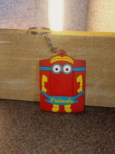 Photo Frame Rubber Keychain