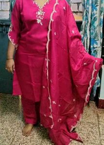 Festive Pink Kurta Set
