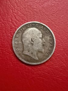 2 annas silver 1903 Edward VII