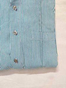 🆕 Peter England Striped Cotton Shirt