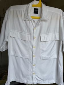 NUON by Westside Oversized Boxy Fit Cotton Shirt
