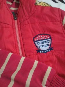 Red Hooded Kids' Jacket