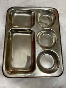 Heavy 5 compartments steel plate