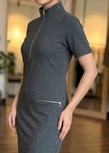 Simple Grey T-Shirt Dress