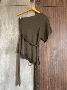Cover Story Olive One-Shoulder Top
