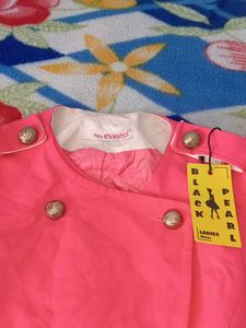 Cute Pink Trench Coat