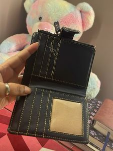 Chic Black Croc Wallet