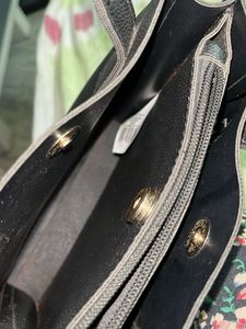 Chic Black Tote Bag with Tassel
